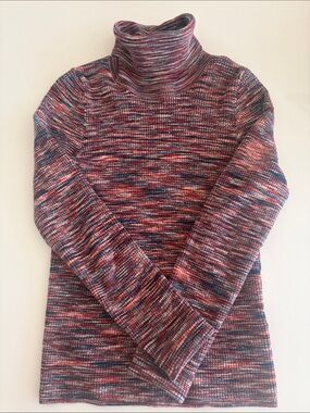 Madewell Marled Multicolor Turtleneck Sweater